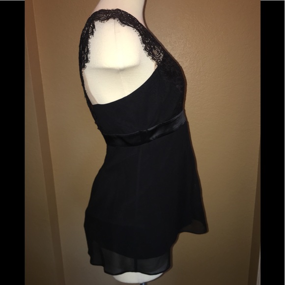BCBGMAXAZRIA Silk, Satin and Lace Top - Picture 2 of 5